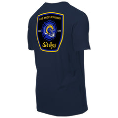 Los Angeles Rams x LAFD New Era Air Ops T-Shirt Navy - NFL