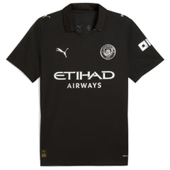 Puma Erling Haaland Manchester City 2025/26 Away Replica Player Jerseys - Black