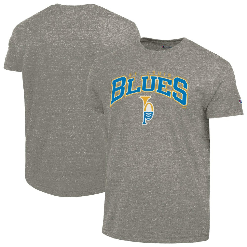 St. Louis Blues - Champion Tri-Blend T-Shirt Gray