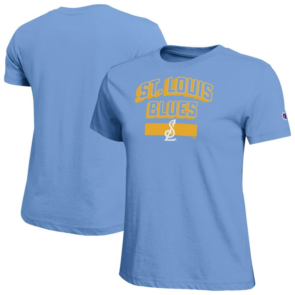 St. Louis Blues - Champion Women's Team T-Shirt Light Blue