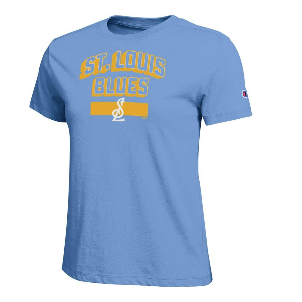 St. Louis Blues - Champion Women's Team T-Shirt Light Blue