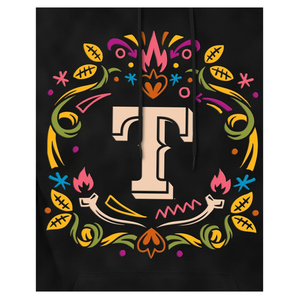 Texas Rangers New Era Día de los Muertos Brushed Fleece Hoodie On Sale