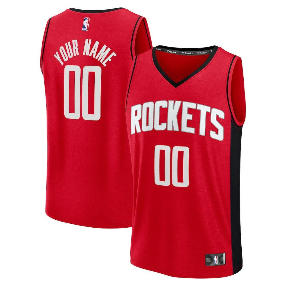 Fanatics - Houston Rockets Fast Break Custom Jersey - Icon Edition - Red