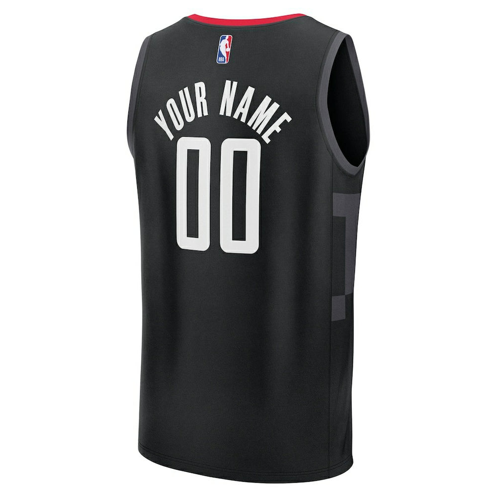Fanatics - Houston Rockets Youth Fast Break Custom Jersey - Statement Edition - Black