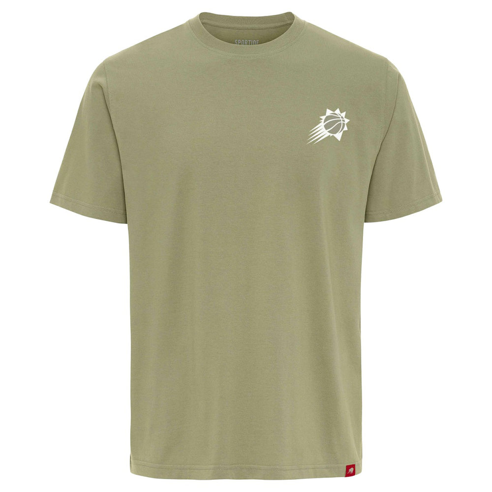 NBA - Phoenix Suns Sportiqe Unisex Athletic Club Collection Duke Relaxed Fit Premium T-Shirt - Olive