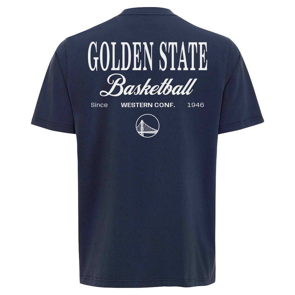 NBA - Golden State Warriors Sportiqe Unisex Athletic Club Collection Duke Relaxed Fit Premium T-Shirt - Blue