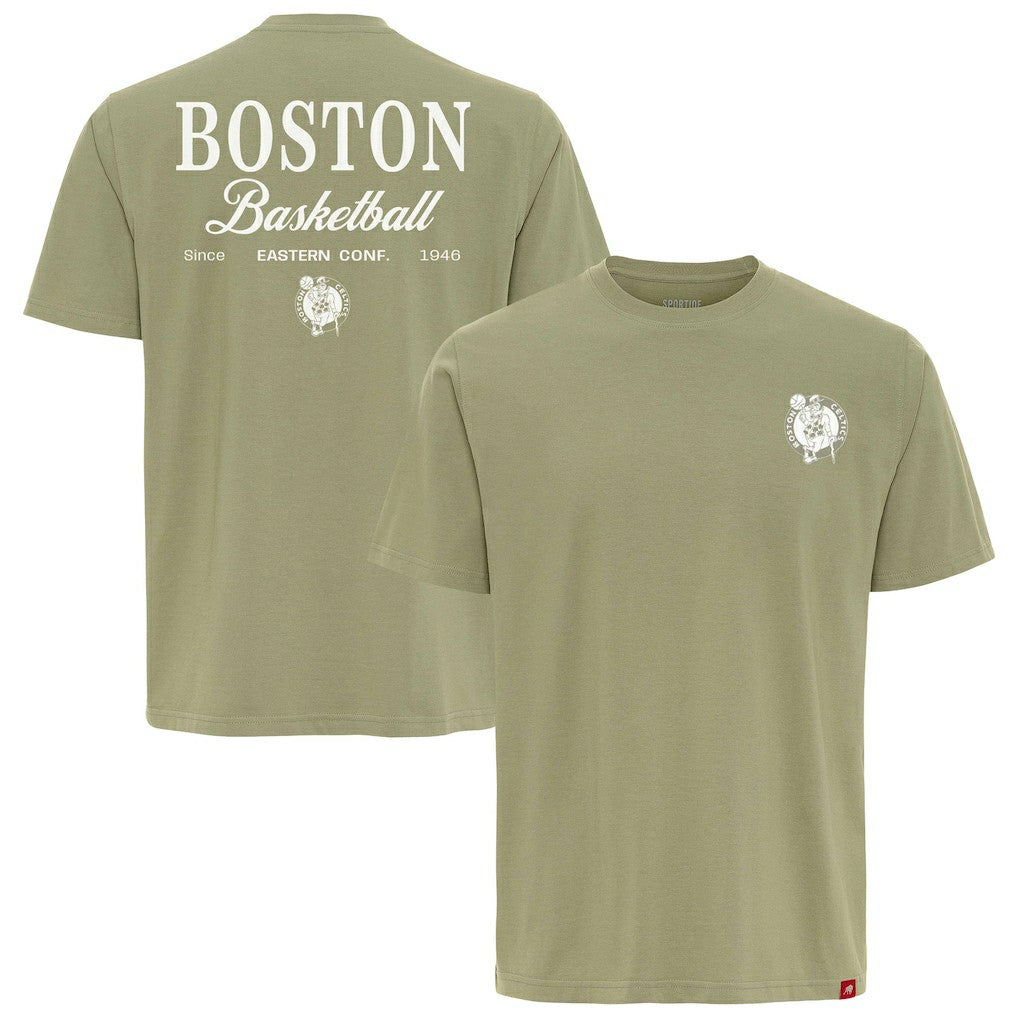 NBA - Boston Celtics Sportiqe Unisex Athletic Club Collection Duke Relaxed Fit Premium T-Shirt - Olive
