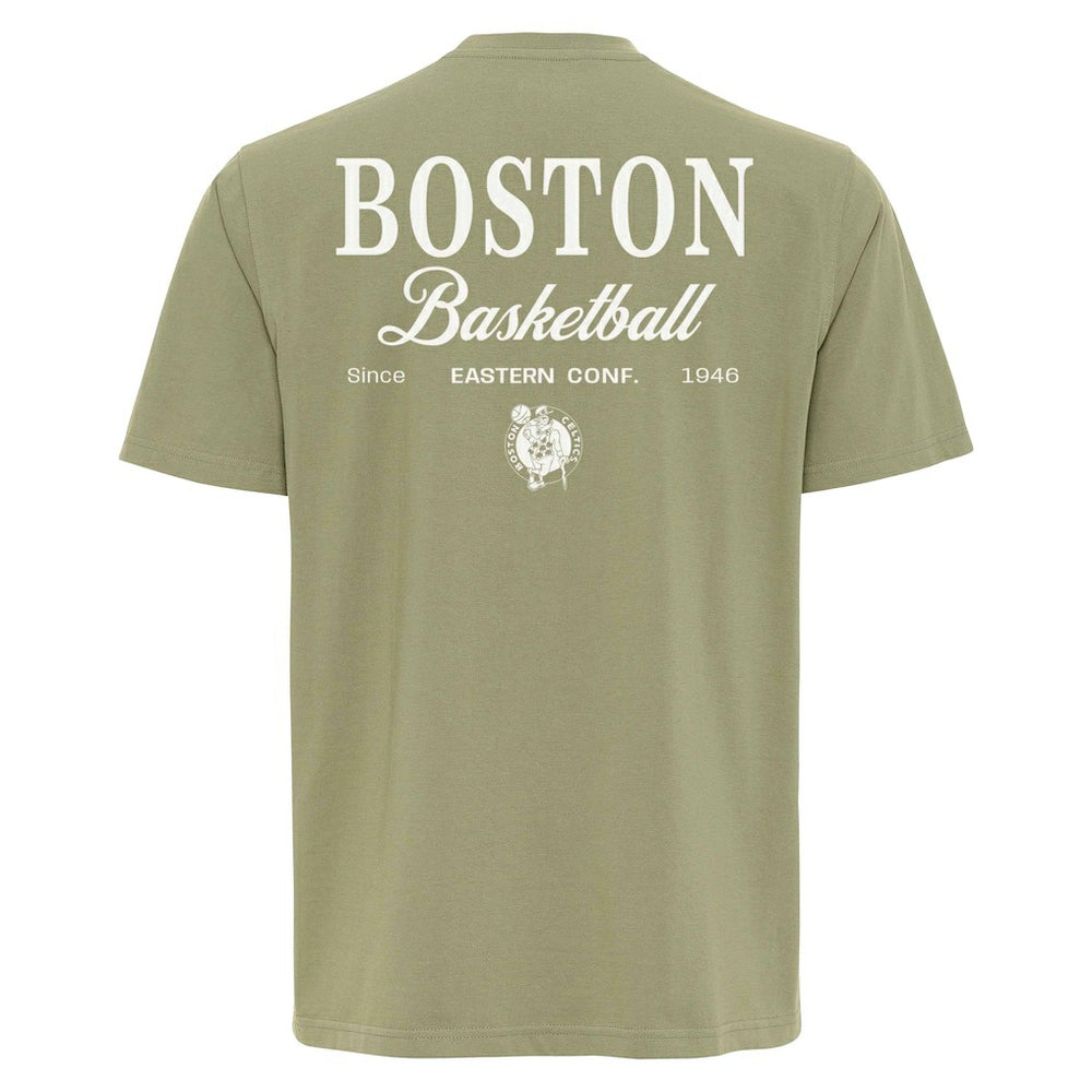 NBA - Boston Celtics Sportiqe Unisex Athletic Club Collection Duke Relaxed Fit Premium T-Shirt - Olive