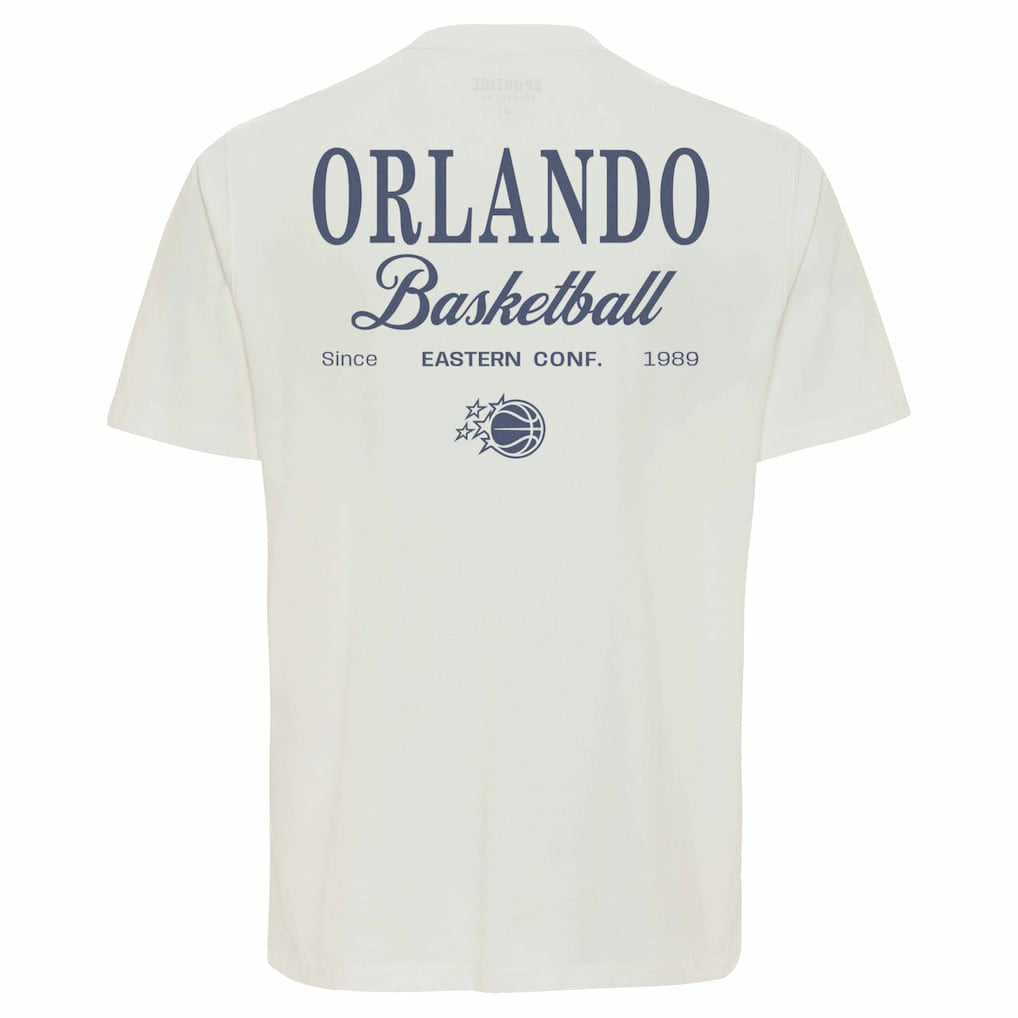 NBA - Orlando Magic Sportiqe Unisex Athletic Club Collection Duke Relaxed Fit Premium T-Shirt - Cream