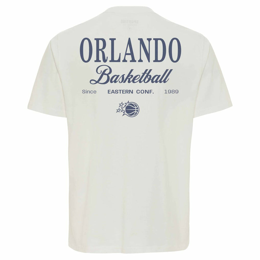 NBA - Orlando Magic Sportiqe Unisex Athletic Club Collection Duke Relaxed Fit Premium T-Shirt - Cream