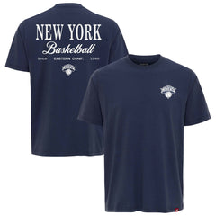 NBA - New York Knicks Sportiqe Unisex Athletic Club Collection Duke Relaxed Fit Premium T-Shirt - Blue