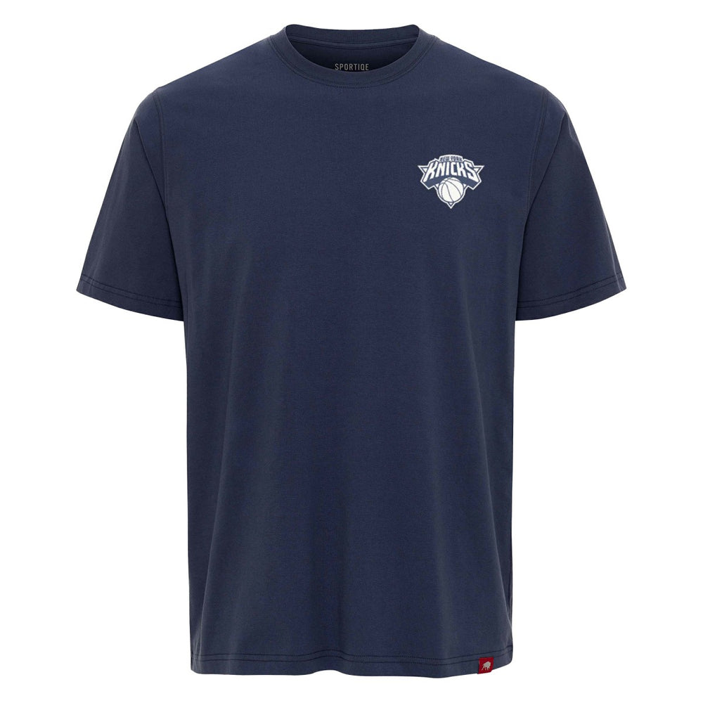 NBA - New York Knicks Sportiqe Unisex Athletic Club Collection Duke Relaxed Fit Premium T-Shirt - Blue