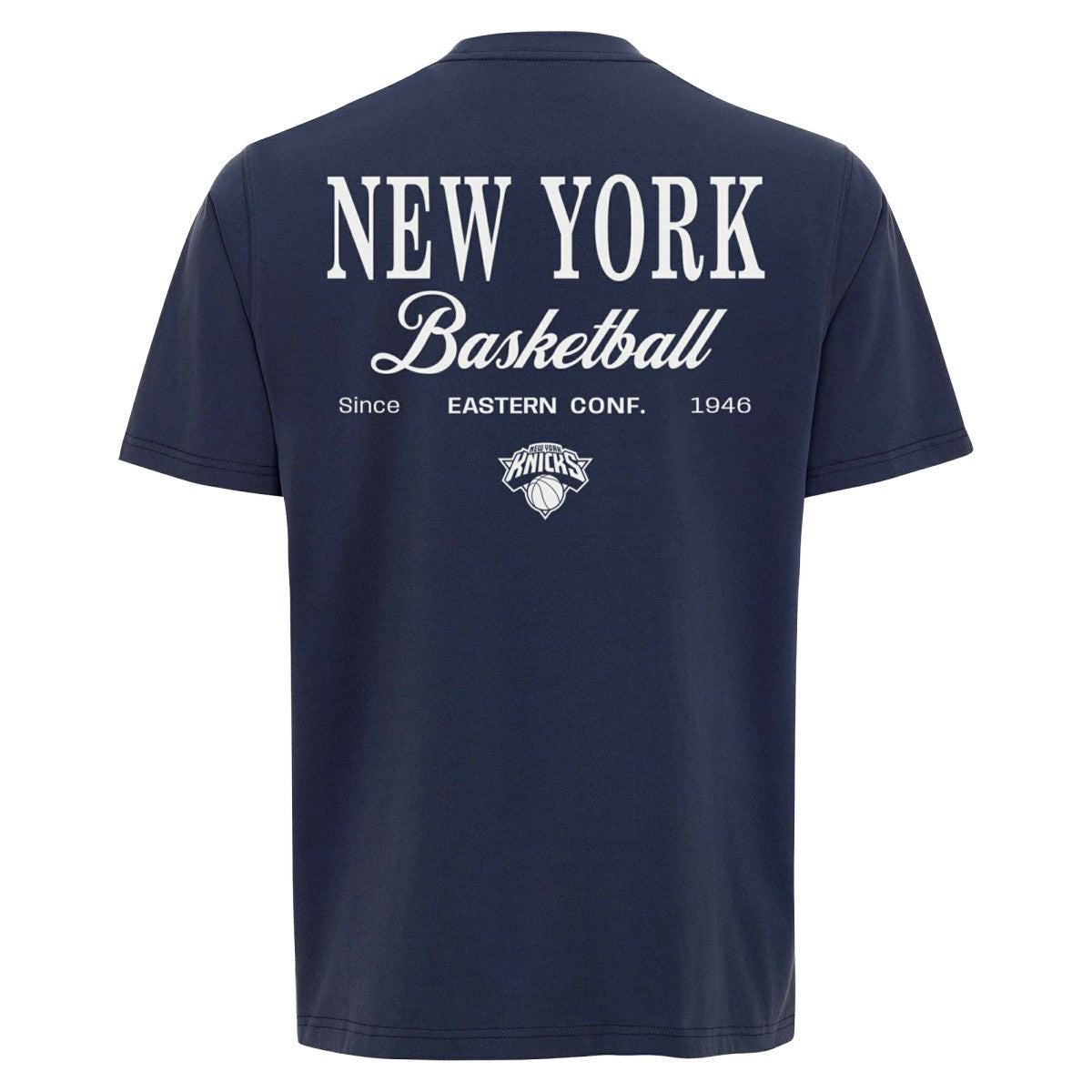 NBA - New York Knicks Sportiqe Unisex Athletic Club Collection Duke Relaxed Fit Premium T-Shirt - Blue