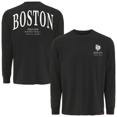 NBA - Boston Celtics Sportiqe Unisex Athletic Club Collection Sherwood Relaxed Fit Premium Long-Sleeve T-Shirt - Anthracite