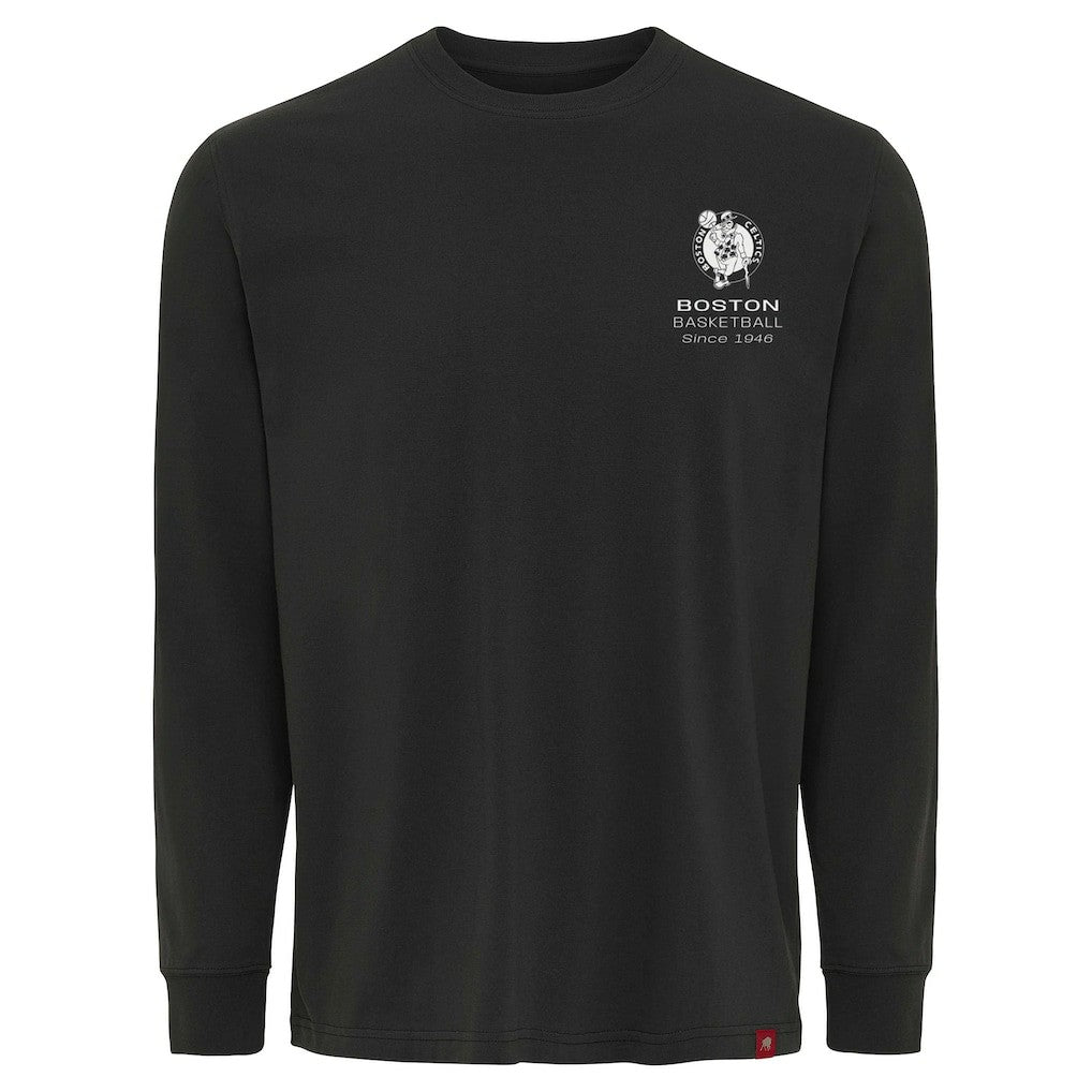 NBA - Boston Celtics Sportiqe Unisex Athletic Club Collection Sherwood Relaxed Fit Premium Long-Sleeve T-Shirt - Anthracite