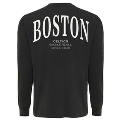 NBA - Boston Celtics Sportiqe Unisex Athletic Club Collection Sherwood Relaxed Fit Premium Long-Sleeve T-Shirt - Anthracite