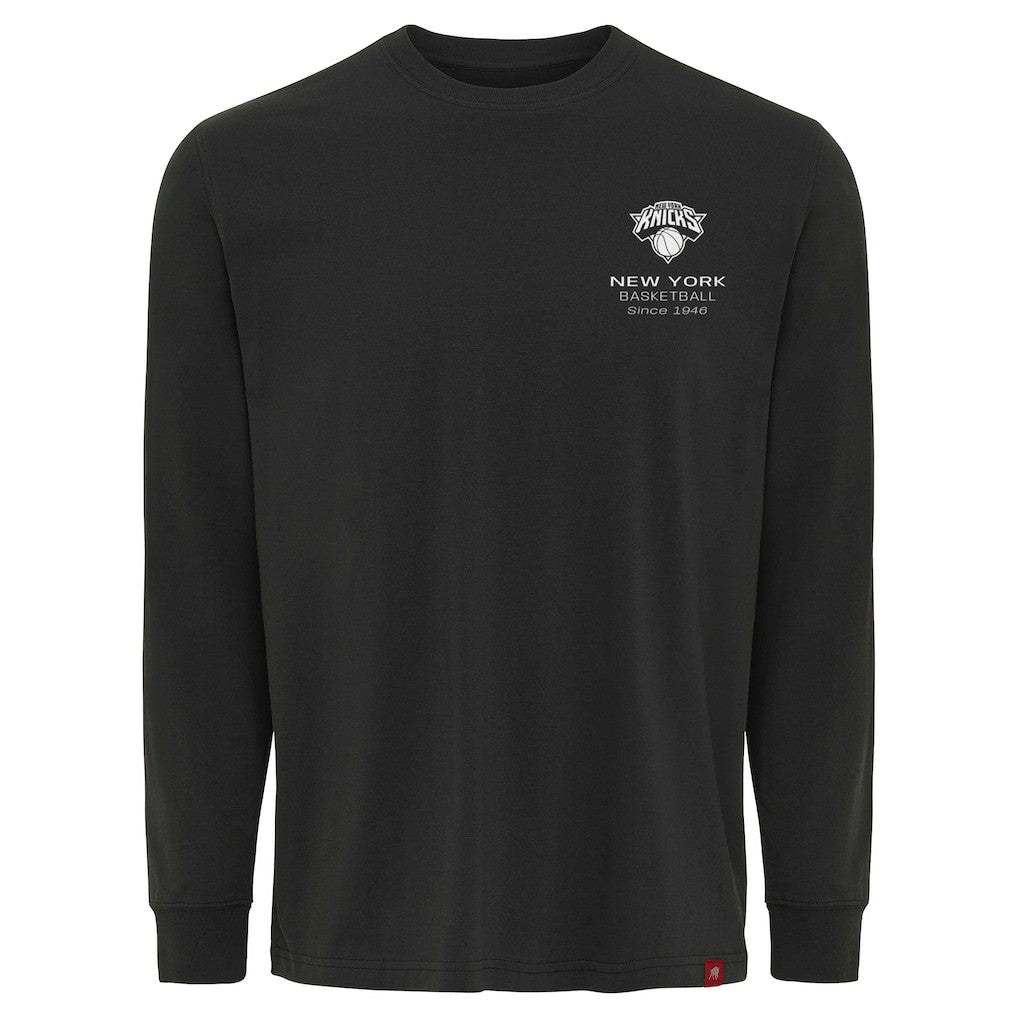 NBA - New York Knicks Sportiqe Unisex Athletic Club Collection Sherwood Relaxed Fit Premium Long-Sleeve T-Shirt - Anthracite