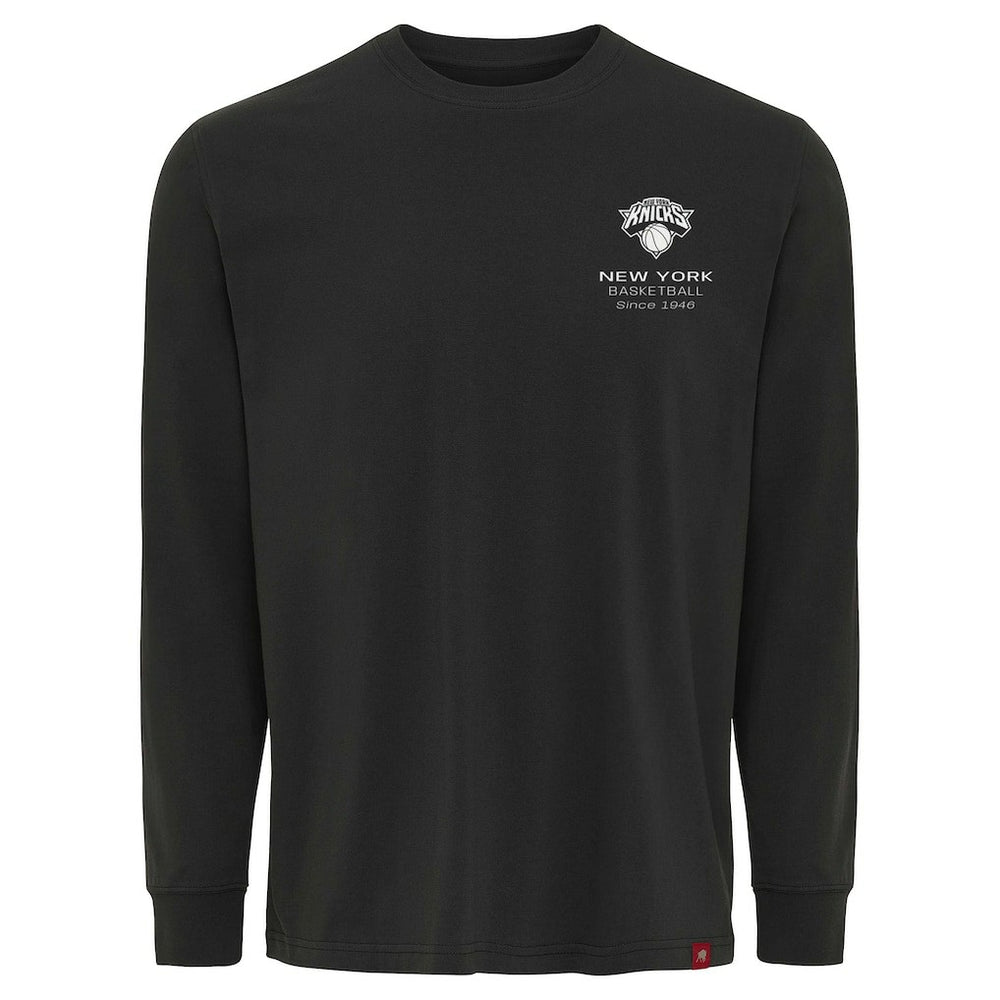NBA - New York Knicks Sportiqe Unisex Athletic Club Collection Sherwood Relaxed Fit Premium Long-Sleeve T-Shirt - Anthracite