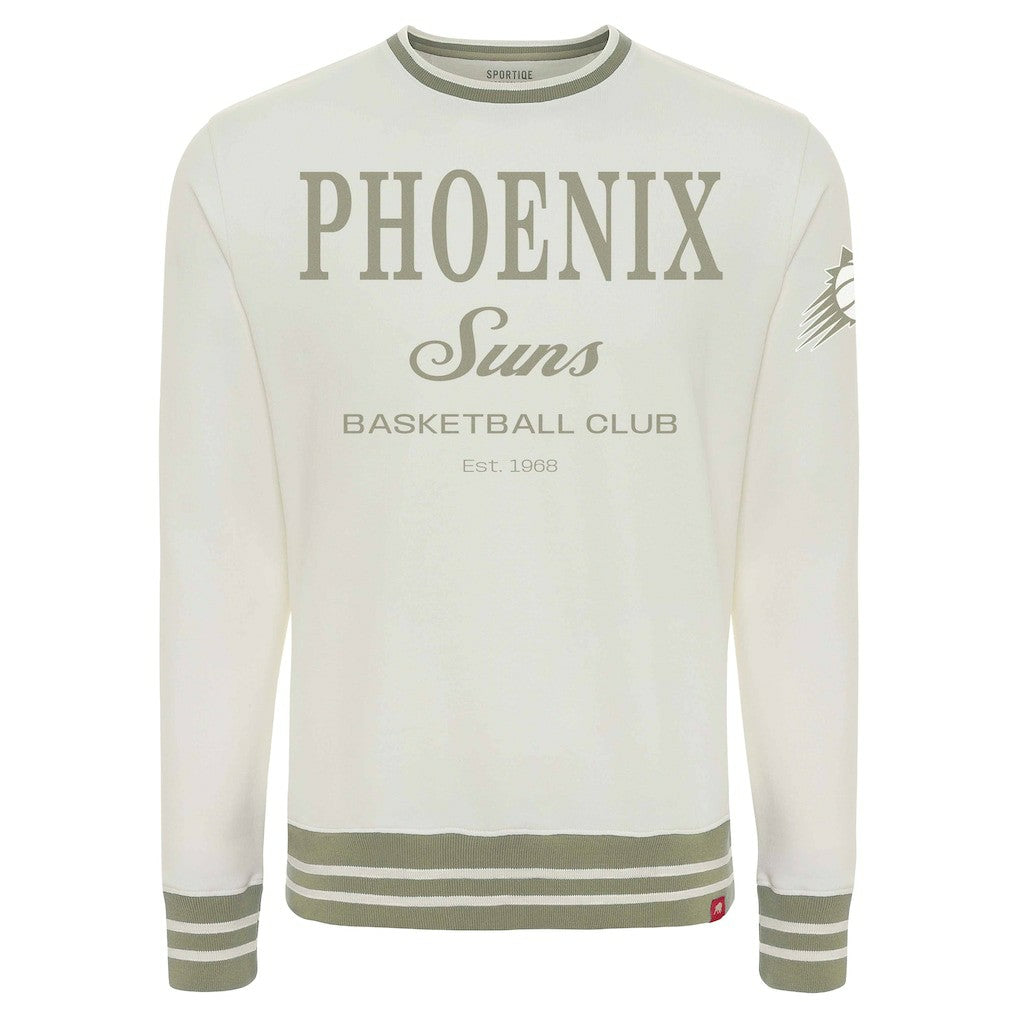 NBA - Phoenix Suns Sportiqe Unisex Athletic Club Collection Ellington Premium Sweatshirt - Cream