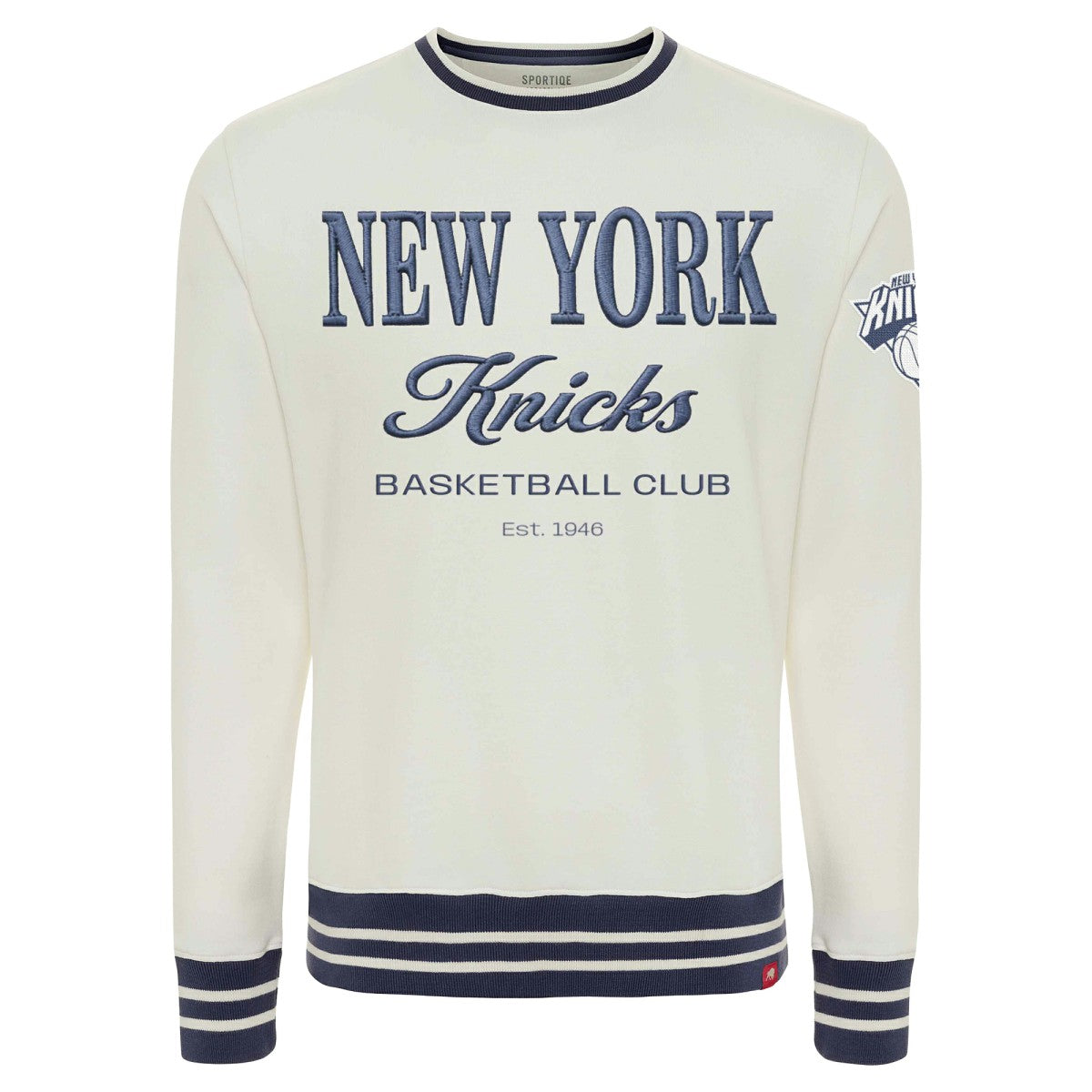 NBA - New York Knicks Sportiqe Unisex Athletic Club Collection Ellington Premium Sweatshirt - Cream