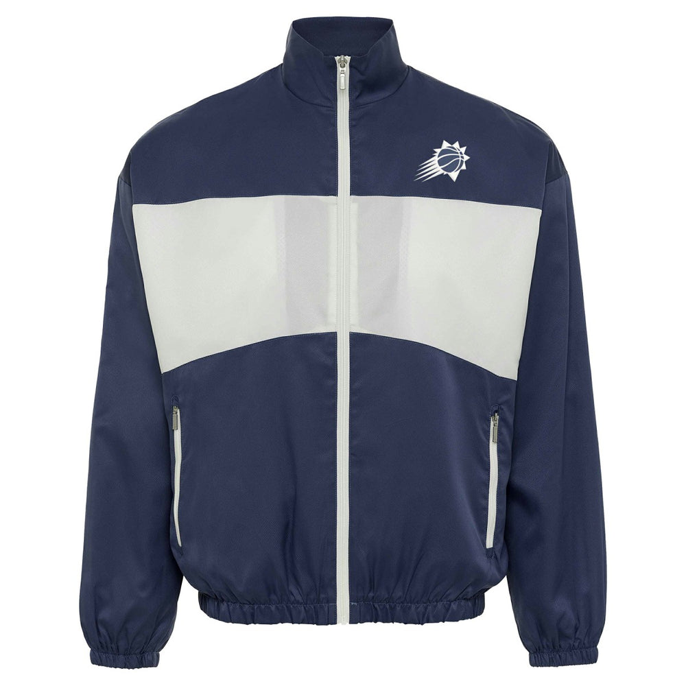 NBA - Phoenix Suns Sportiqe Unisex Athletic Club Collection Senna Premium Lightweight Full-Zip Jacket - Blue