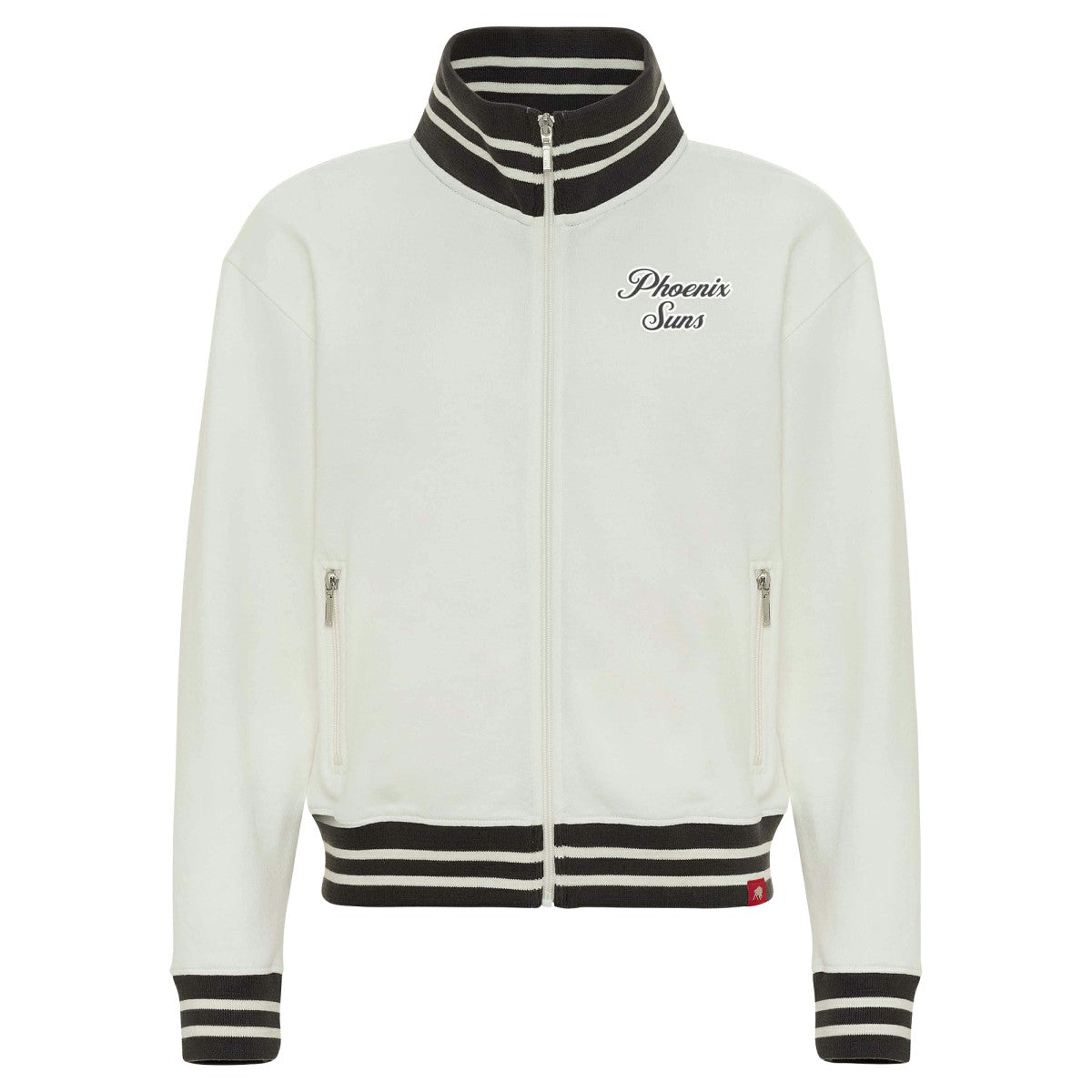 NBA - Phoenix Suns Sportiqe Women's Athletic Club Collection Sutton French Terry Full-Zip Jacket - Cream