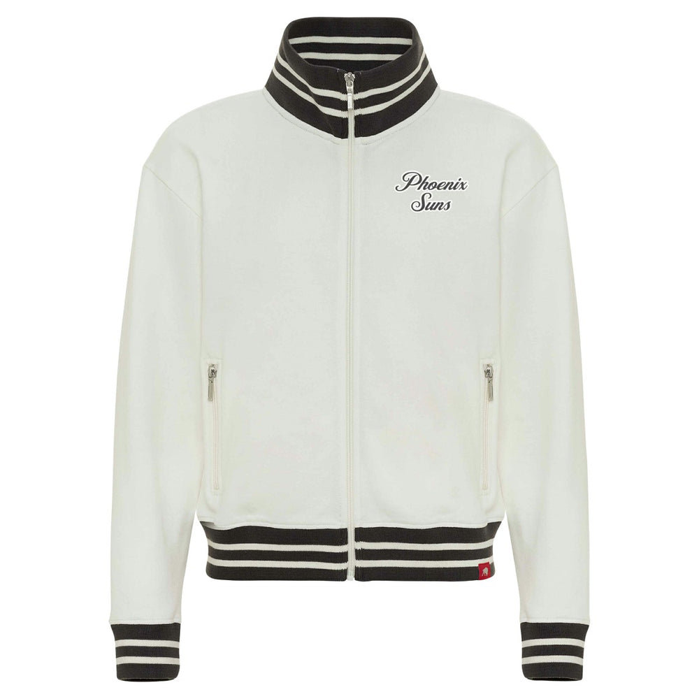 NBA - Phoenix Suns Sportiqe Women's Athletic Club Collection Sutton French Terry Full-Zip Jacket - Cream
