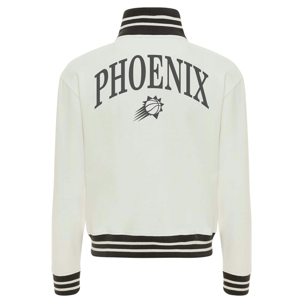 NBA - Phoenix Suns Sportiqe Women's Athletic Club Collection Sutton French Terry Full-Zip Jacket - Cream