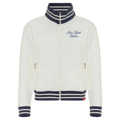 NBA - New York Knicks Sportiqe Women's Athletic Club Collection Sutton French Terry Full-Zip Jacket - Cream