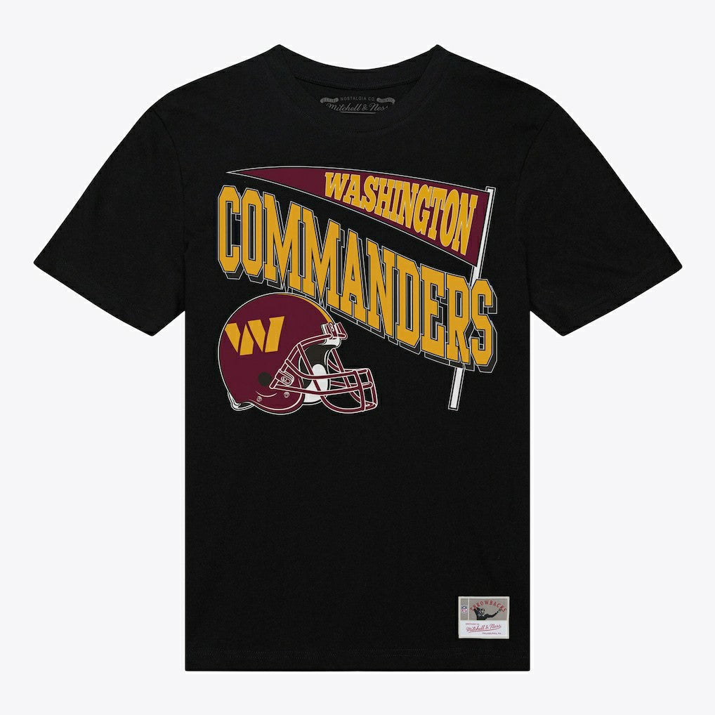 Washington Commanders Women's Team Dynamic Boyfriend T-Shirt Black - Mitchell & Ness