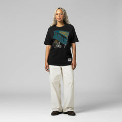 Jacksonville Jaguars Women's Team Dynamic Boyfriend T-Shirt Black - Mitchell & Ness