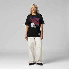 New England Patriots Women's Team Dynamic Boyfriend T-Shirt Black - Mitchell & Ness
