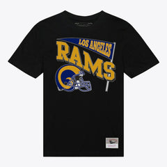 Los Angeles Rams Women's Team Dynamic Boyfriend T-Shirt Black - Mitchell & Ness