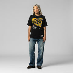 Pittsburgh Steelers Women's Team Dynamic Boyfriend T-Shirt Black - Mitchell & Ness