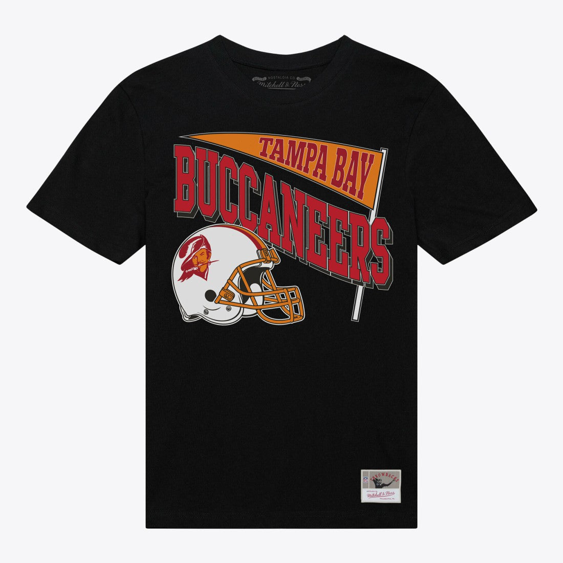 Tampa Bay Buccaneers Women's Team Dynamic Boyfriend T-Shirt Black - Mitchell & Ness