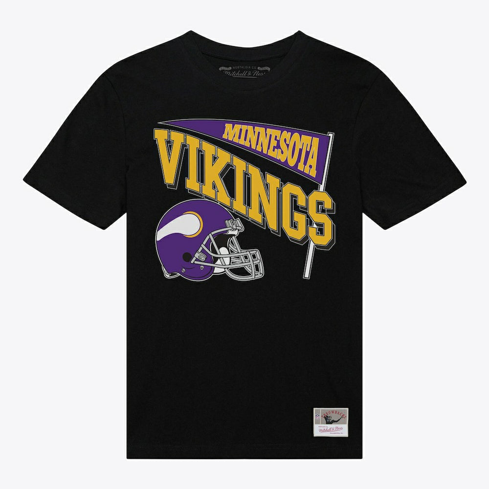 Minnesota Vikings Women's Team Dynamic Boyfriend T-Shirt Black - Mitchell & Ness