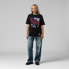 New York Giants Women's Team Dynamic Boyfriend T-Shirt Black - Mitchell & Ness