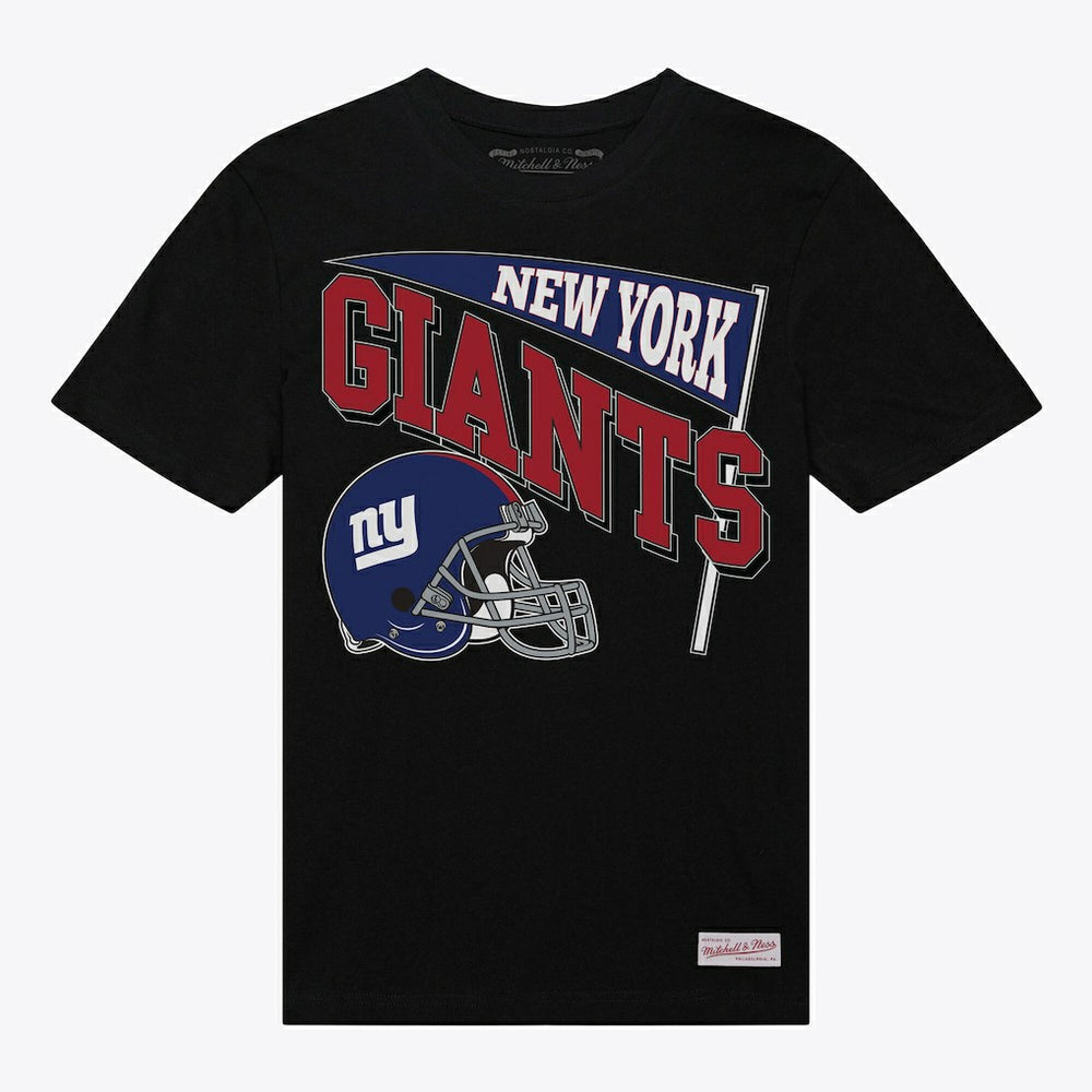New York Giants Women's Team Dynamic Boyfriend T-Shirt Black - Mitchell & Ness