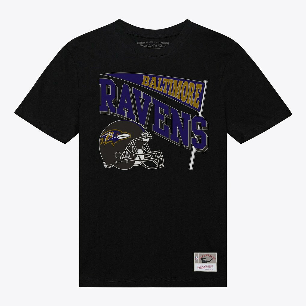 Baltimore Ravens Women's Team Dynamic Boyfriend T-Shirt Black - Mitchell & Ness