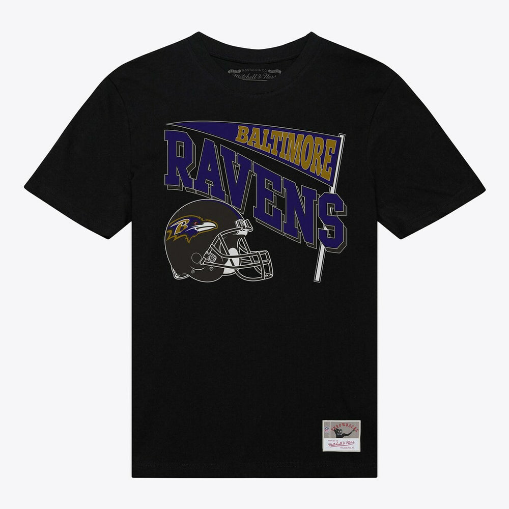 Baltimore Ravens Women's Team Dynamic Boyfriend T-Shirt Black - Mitchell & Ness