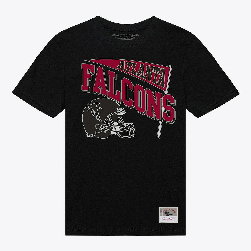 Atlanta Falcons Women's Team Dynamic Boyfriend T-Shirt Black - Mitchell & Ness