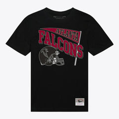 Atlanta Falcons Women's Team Dynamic Boyfriend T-Shirt Black - Mitchell & Ness