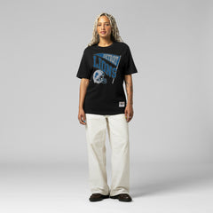 Detroit Lions Women's Team Dynamic Boyfriend T-Shirt Black - Mitchell & Ness