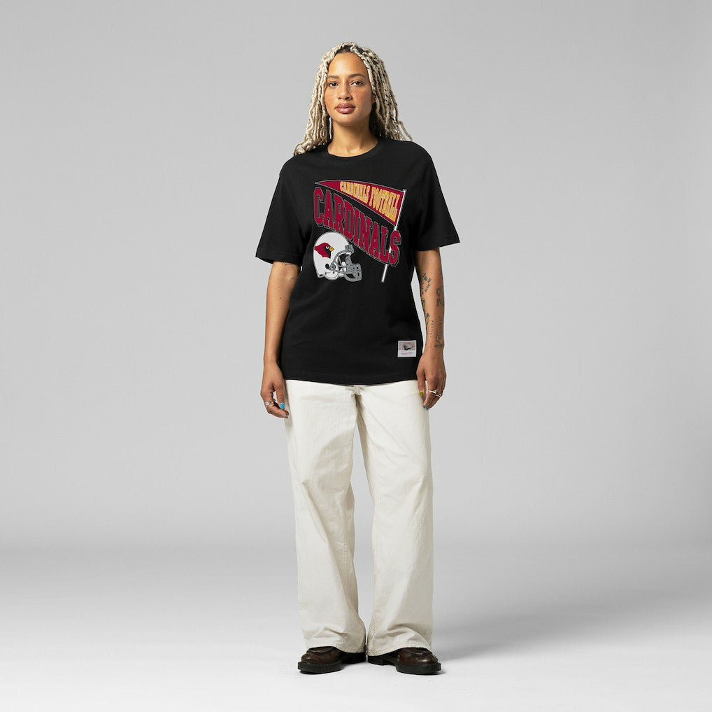 Arizona Cardinals Women's Team Dynamic Boyfriend T-Shirt Black - Mitchell & Ness