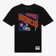 Denver Broncos Women's Team Dynamic Boyfriend T-Shirt Black - Mitchell & Ness