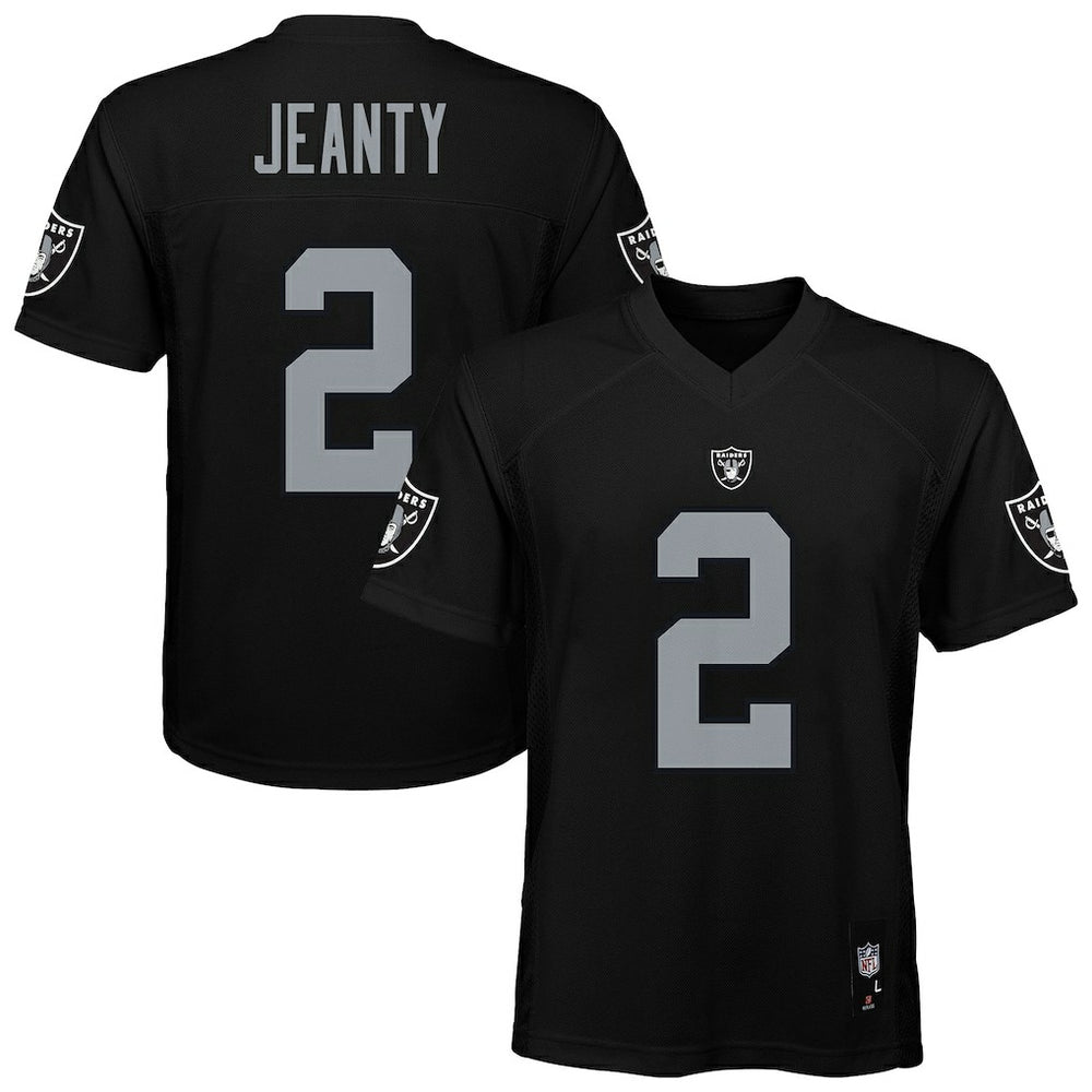 Ashton Jeanty Las Vegas Raiders Youth Replica Player Jersey Black - NFL