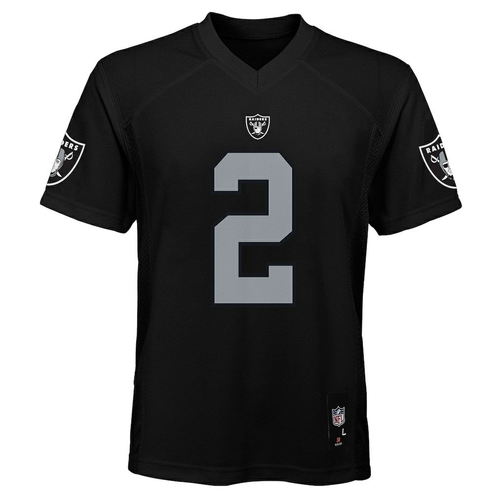 Ashton Jeanty Las Vegas Raiders Youth Replica Player Jersey Black - NFL