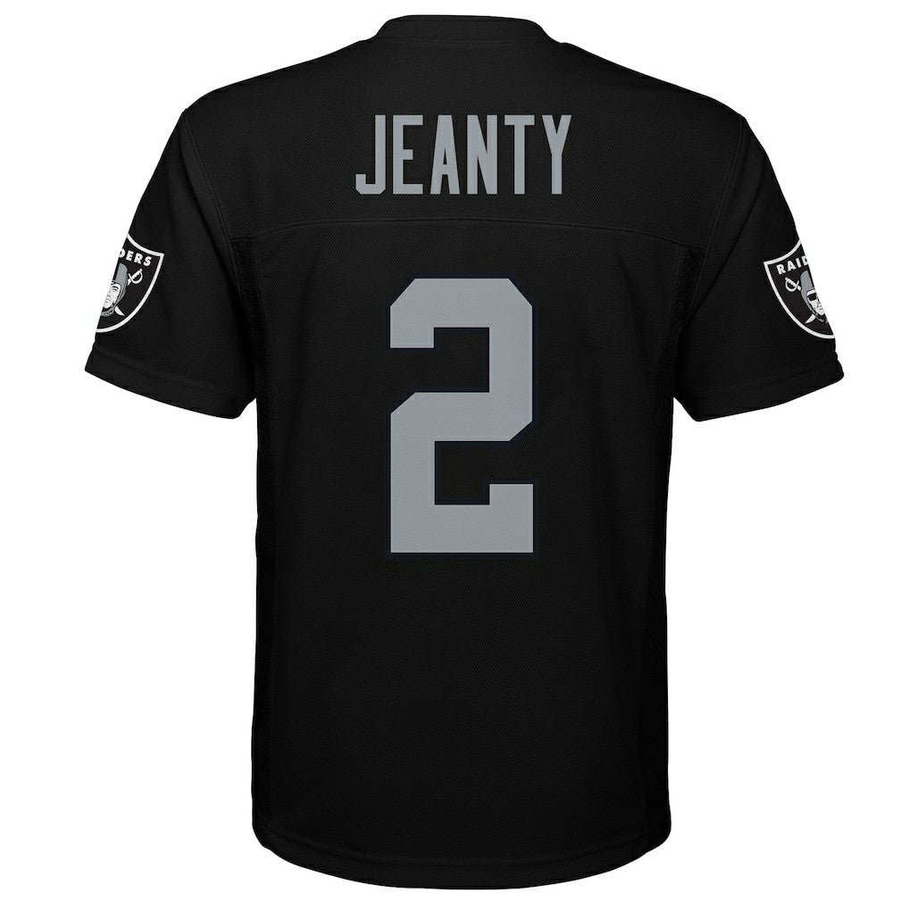 Ashton Jeanty Las Vegas Raiders Youth Replica Player Jersey Black - NFL