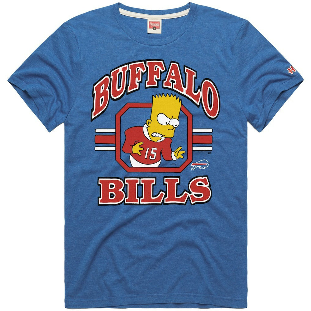Buffalo Bills Homage x The Simpsons Unisex Tri-Blend T-Shirt Royal - NFL