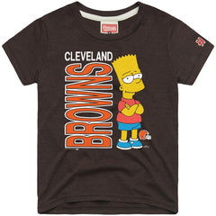 Cleveland Browns Homage x The Simpsons Unisex Tri-Blend T-Shirt Brown - NFL